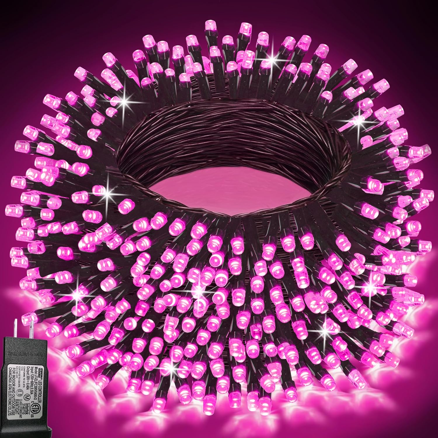 Color Changing Christmas String Lights with Remote, 4 Pack Total 66.6 FT 200 LED String Lights Indoor Outdoor Decoration, 35 Colors Twinkle Patriotic Lights for 4th of July Decorations