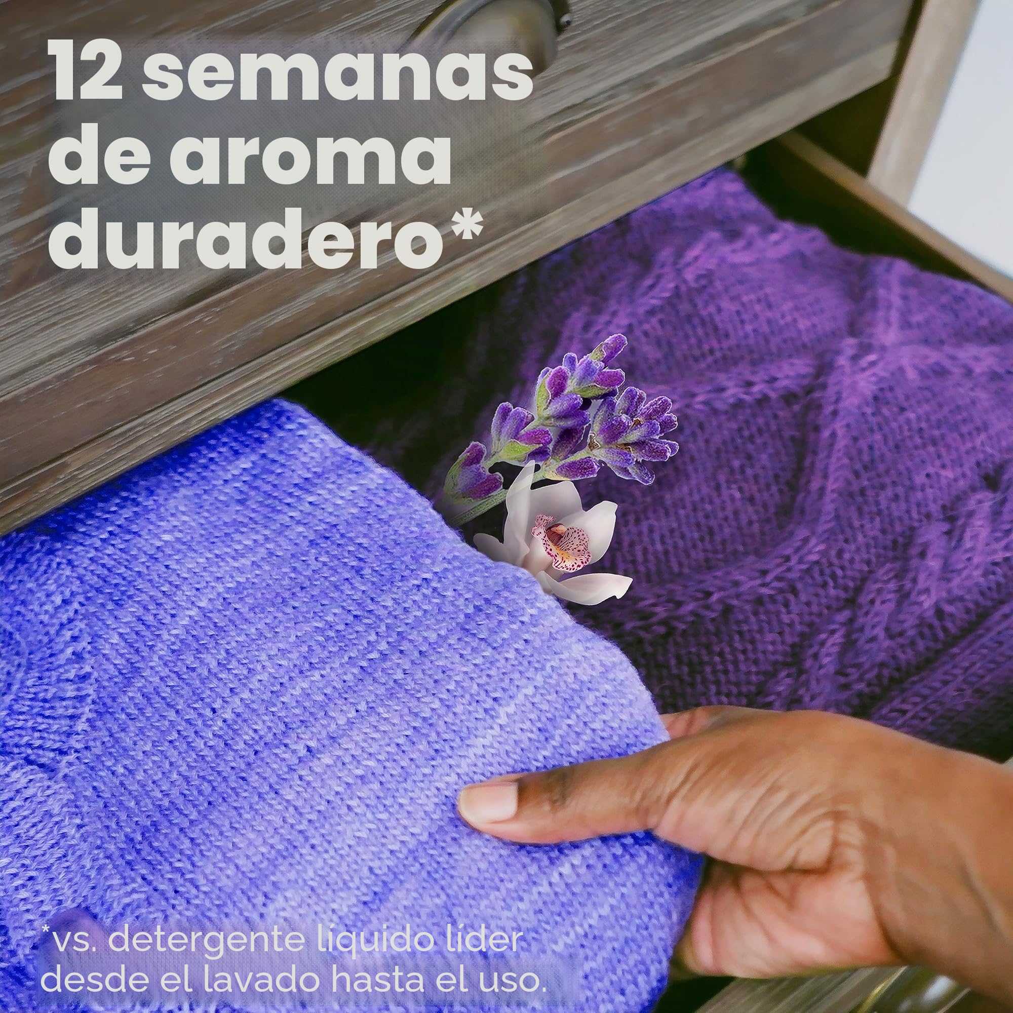 Downy Infusions - Perlas potenciadoras de aroma de lavandería en el lavado, calma, calmante lavanda y vaina de vainilla, 24 onzas