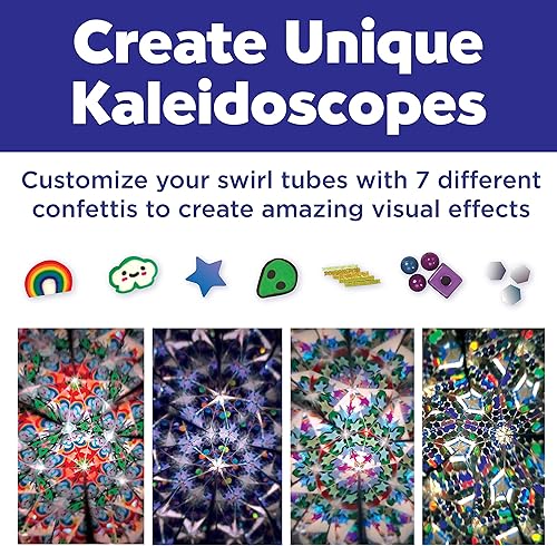 Miniatura 4 de Creativity for Kids Kit de caleidoscopio Magic Swirl - Haz tu propio caleidoscopio para niños, juguetes STEM (mayores de 6 años)