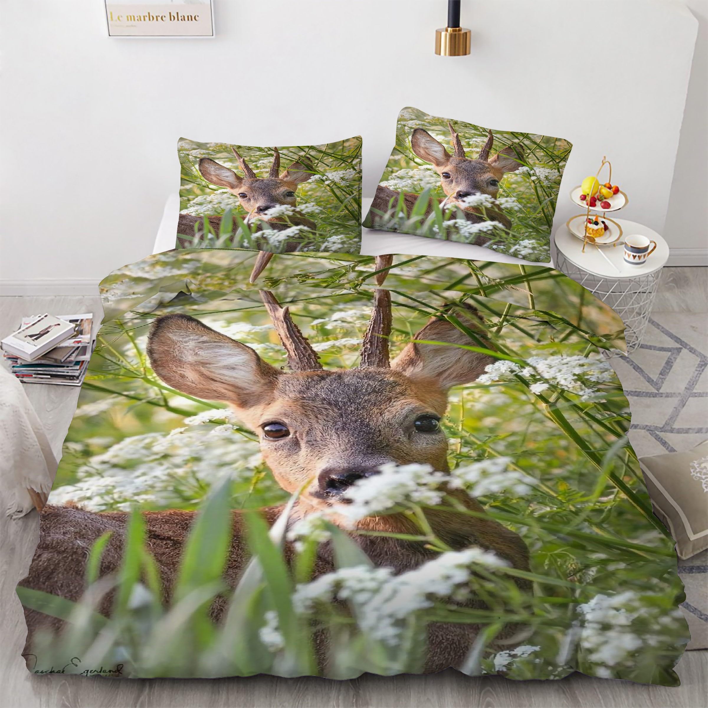 Parure de lit 3 pièces 200x200 zippée pour un lit parfait sans pli