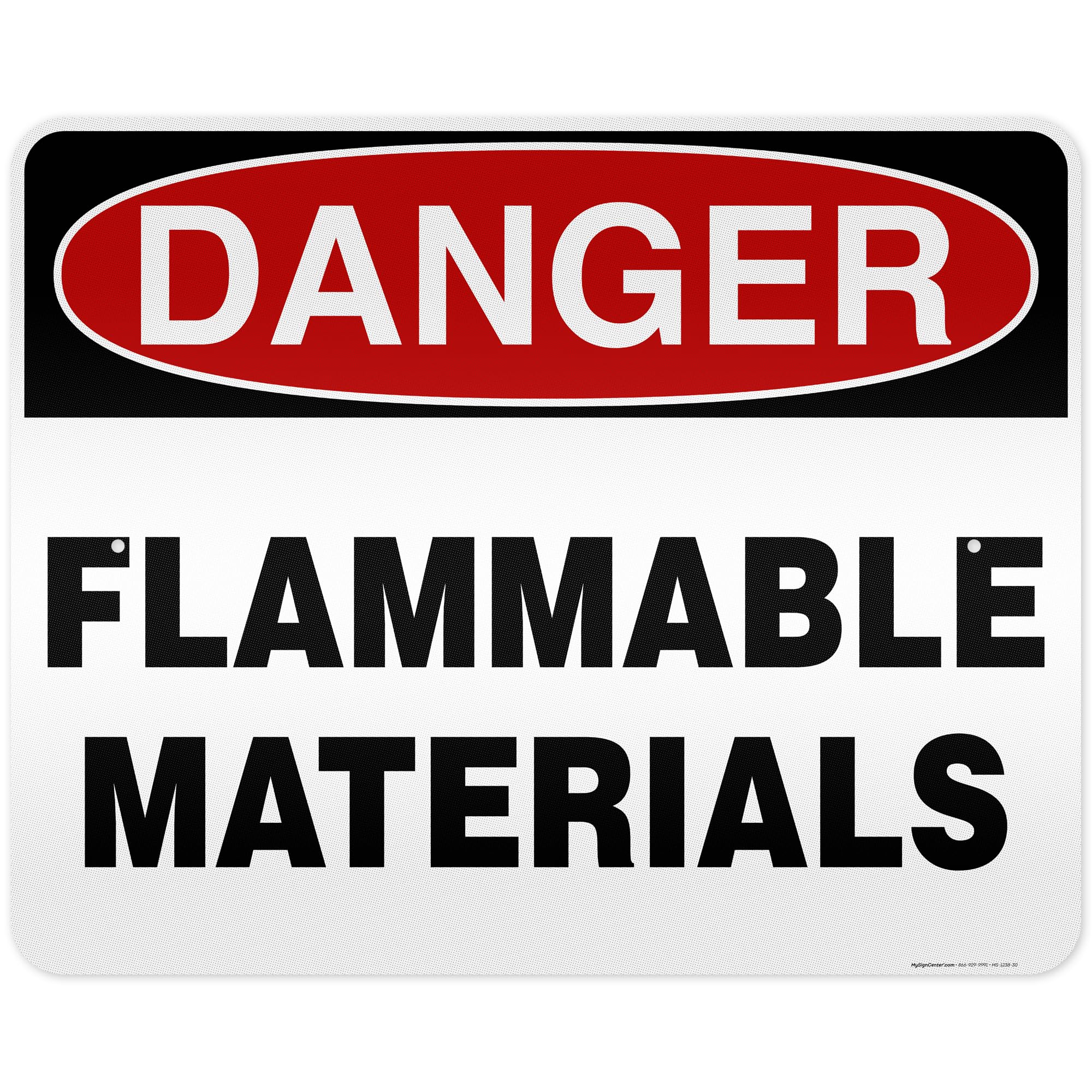 Danger Flammable Materials Sign,10x14 Inches, Rust Free .040 Aluminum, Fade — Amazon image 20