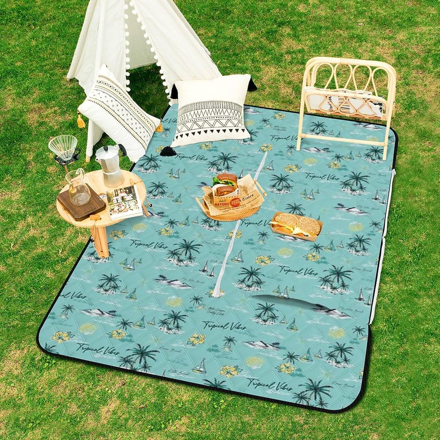 ピクニックシート ぷりんと ピクニックマット キャンプマット バーベキュー アウトドアマット お手入れ簡単 防水 防汚 軽量 耐久性