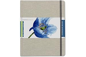Handbook Journal Co. 140 lb Watercolor Sketchbook with Pocket 10.5 x 8.25 Inches