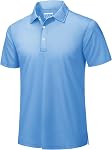 TACVASEN Hommes Polo de golf Chemises Dry Fit Short Sleeve Collared Polos Performance léger Casual travail actif T Chemise