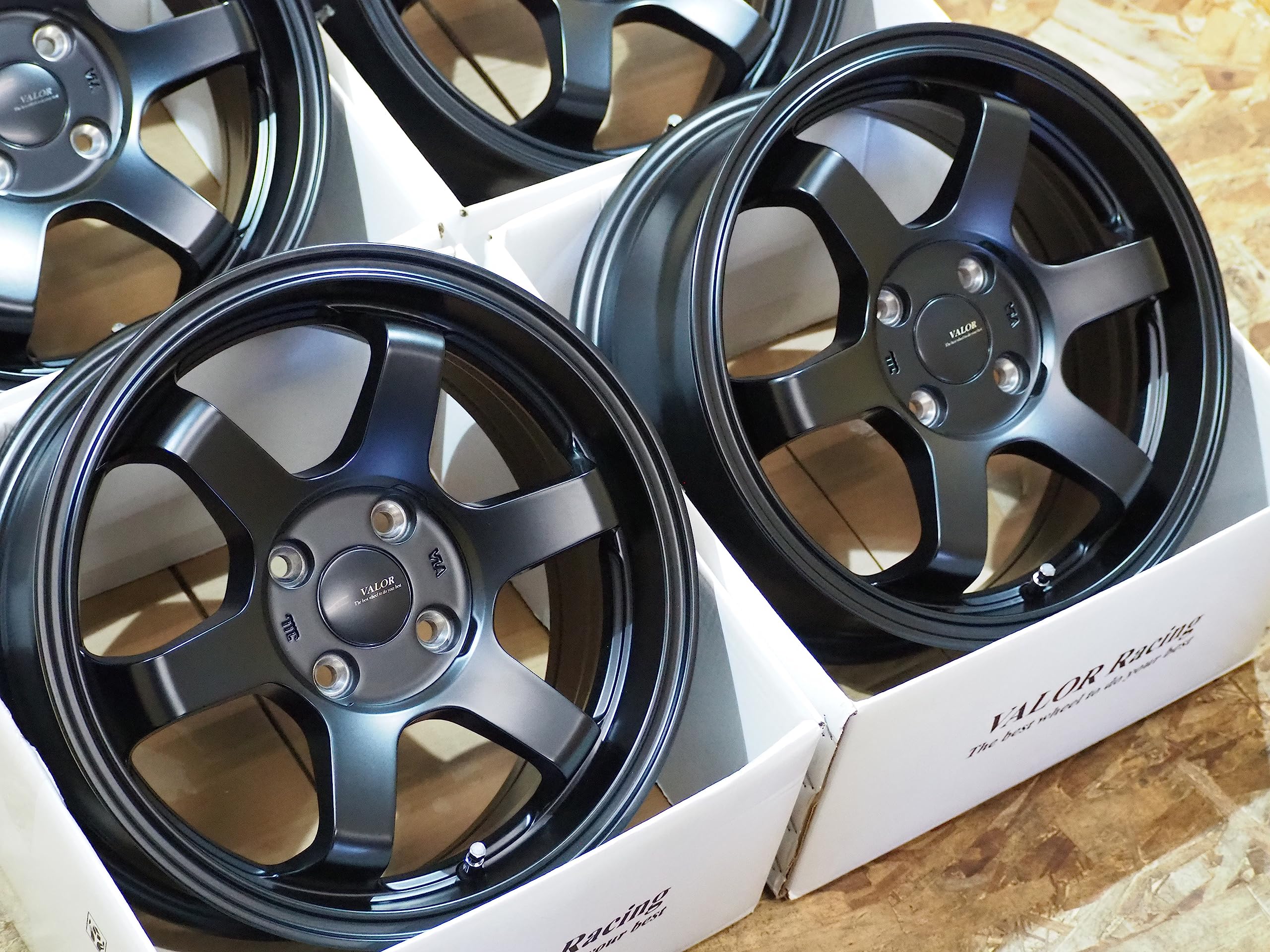 Amazon | VALOR Racing TS6R 15inch 6.5J +38 4H100 6本スポーク