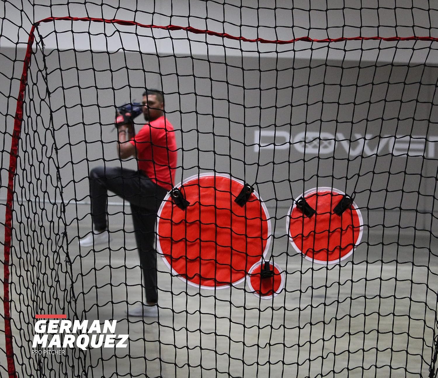 PowerNet German Marquez Pitch Perfect Targets, Practice Net and Strike Zone Attachment Bundle | Baseball Softball Pitching Trainer | 3 Size Set | Increase Accuracy