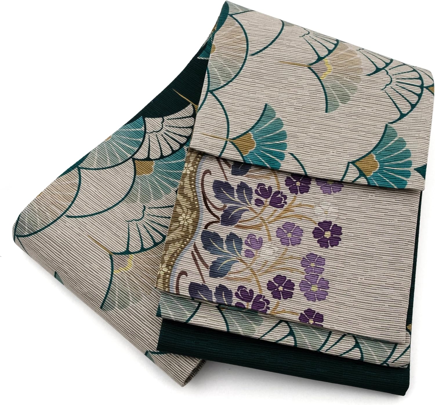 色無地 正絹 一つ紋 飴色 桐竹鳳凰文 浮き立つ地紋 トールサイズ 裄