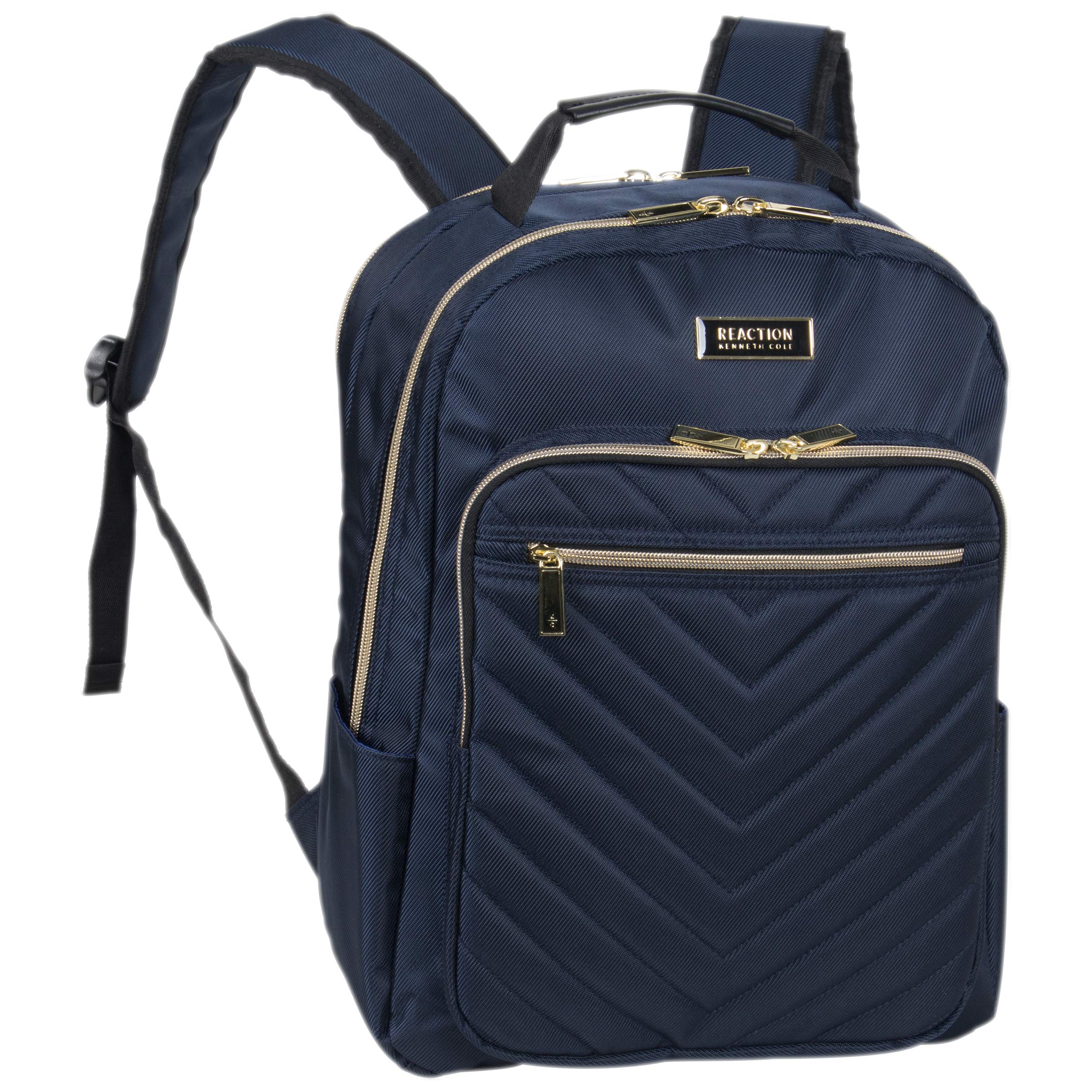 Kenneth Cole Reaction Women's Chelsea 15" Laptop Bag Computer Bookbag for Work, School, College, Nurse, Travel Daypack Purse Backpack, Navy