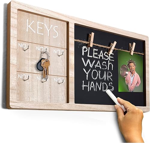 Ganchos para llaves ganchos para fotos pizarra para montar en la pared organizador de llaveros bohemios para colgar fotos soporte adecuado para