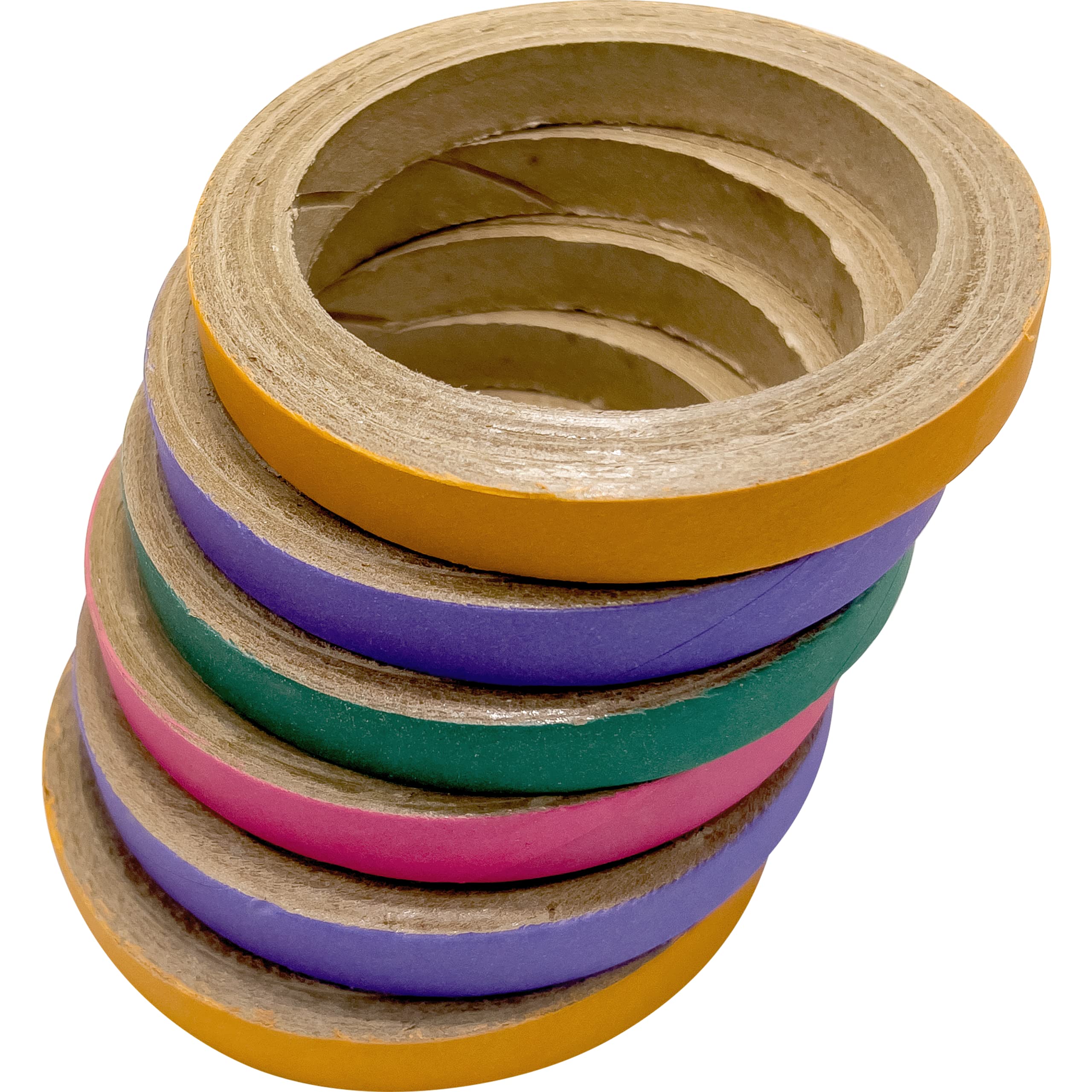 8012 Big 4 Inch Donuts Pk6 – Shreddable Chew Rings for Medium and Large Birds – Compressed Paper Center with Colorful Cardboard Band – Enrichment Foot Toys for Parrots, Amazons, Greys, Macaws
