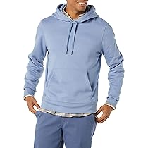 Amazon Essentials Felpa con Cappuccio, Non Apribile, Disponibile in Taglie Big & Tall Uomo, Blu Ghiaccio, XL