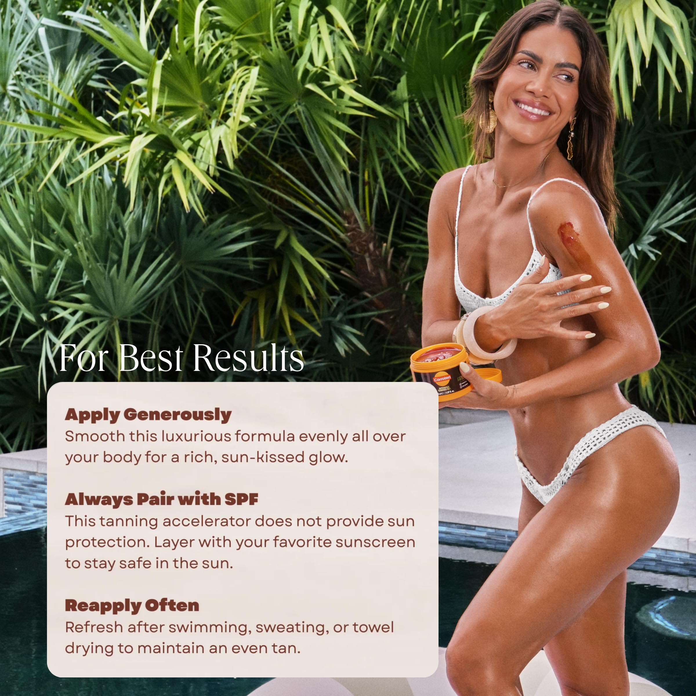 Carroten Intensive Tanning Gel 150 ml - Acceleratore di abbronzatura con olio di cocco e vitamine A ed E - Carotten gel abbronzante per un'abbronzatura veloce