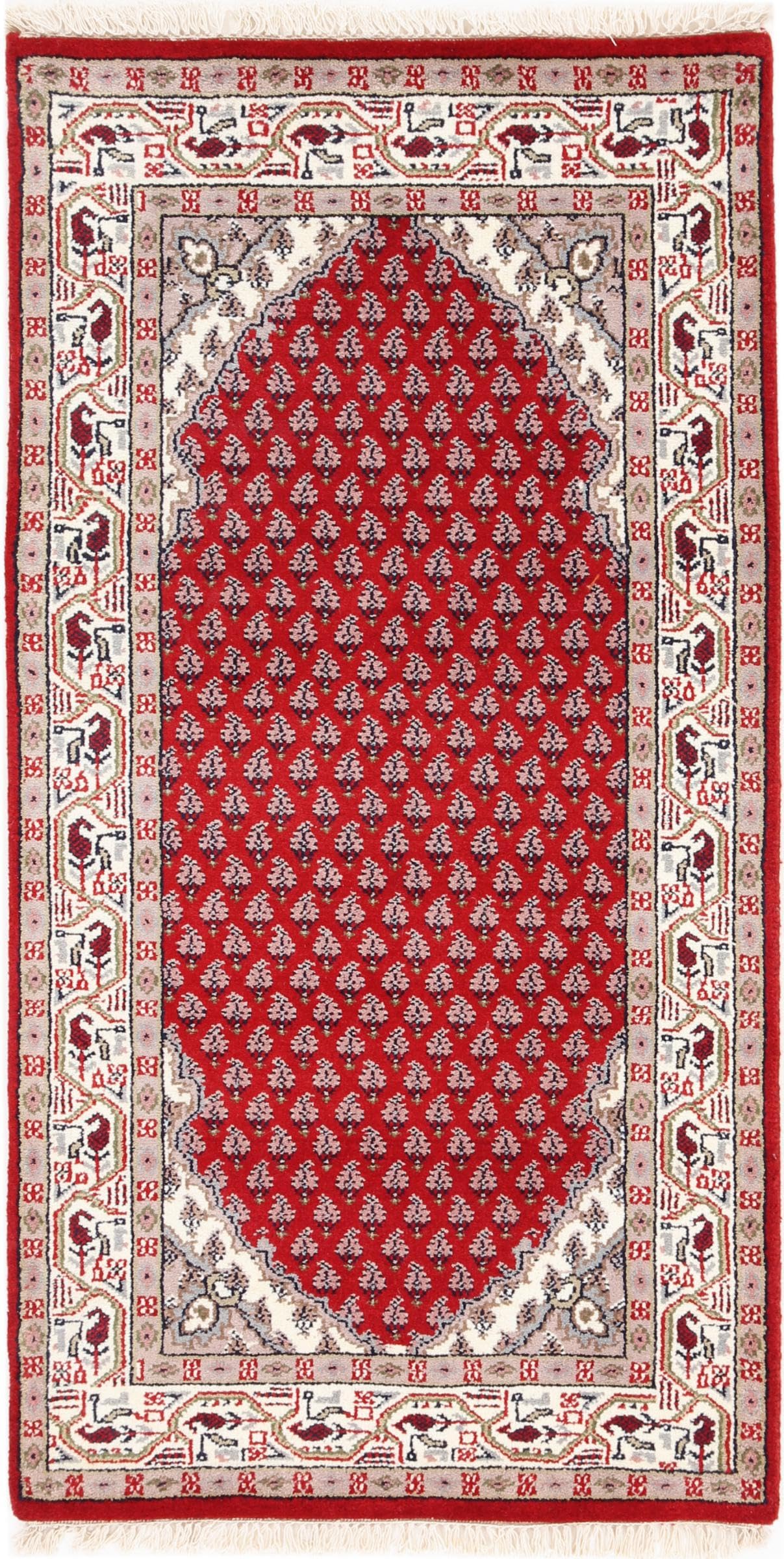 Tapis laine Inde Indo Sarough pour sublimer l'entrée et isoler les sols froids