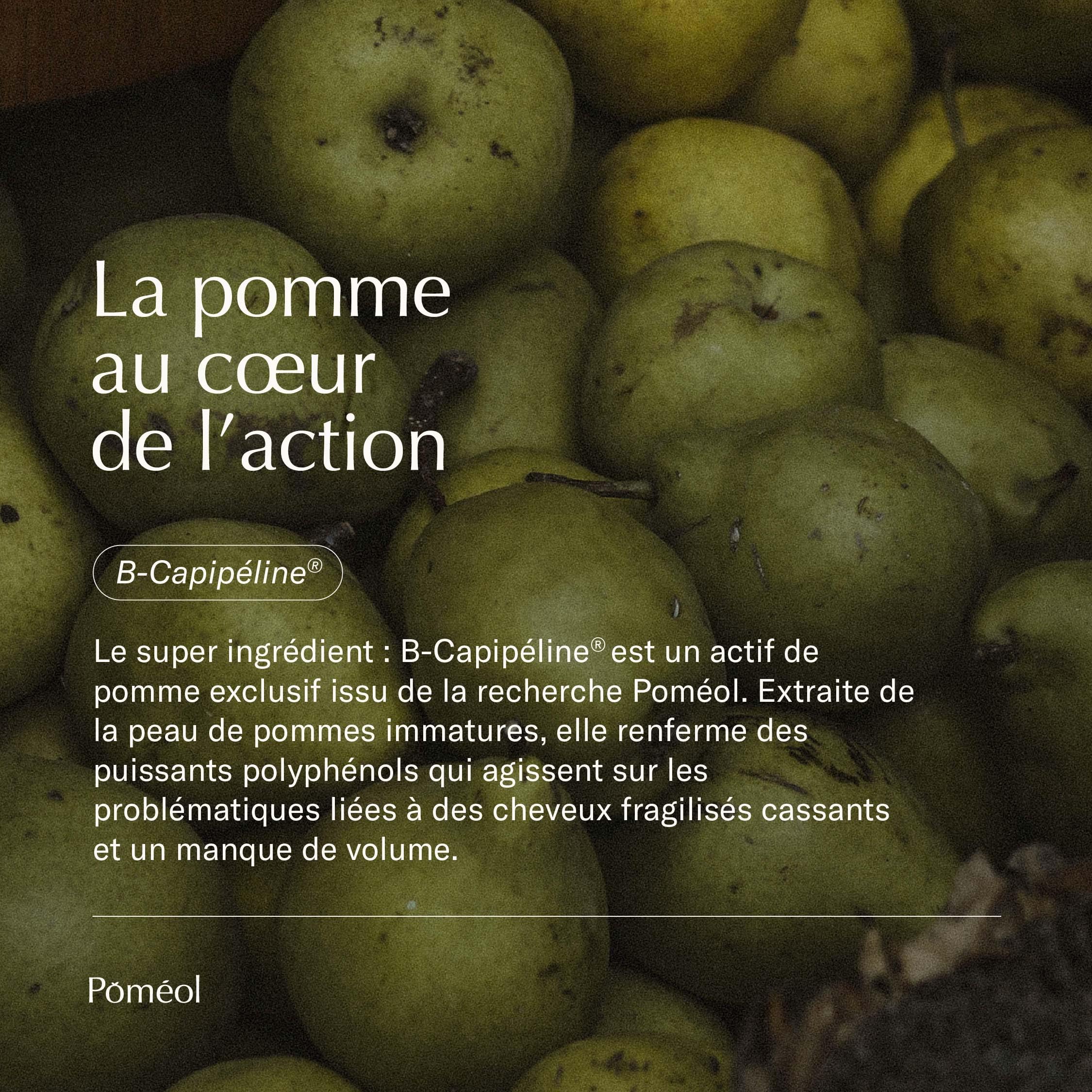 Complément Alimentaire Pousse & Croissance Cheveux Fins | Volume, Densité & Anti-Casse - Accélère la croissance, Nourrit et Renforce | Keratine, Prêle, Bambou, Roquette, Myrtille| 90 jours | POMÉOL