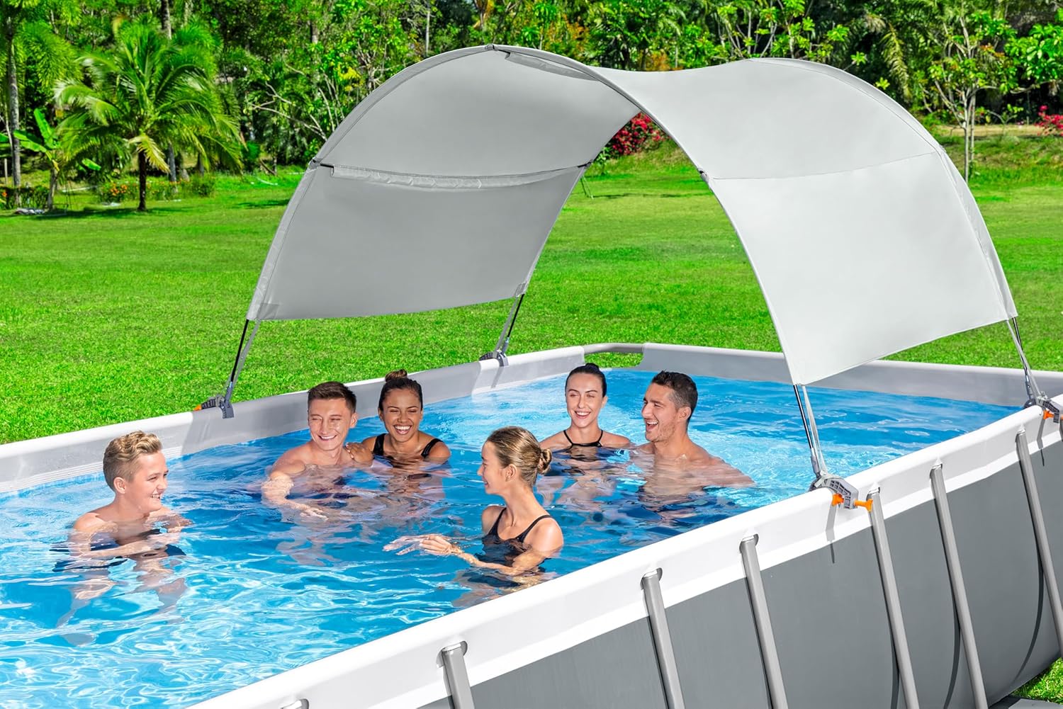 Bestway | Flowclear Pool Canopy, UPF 40+ Sun Protection, Above Ground Pools Accessories