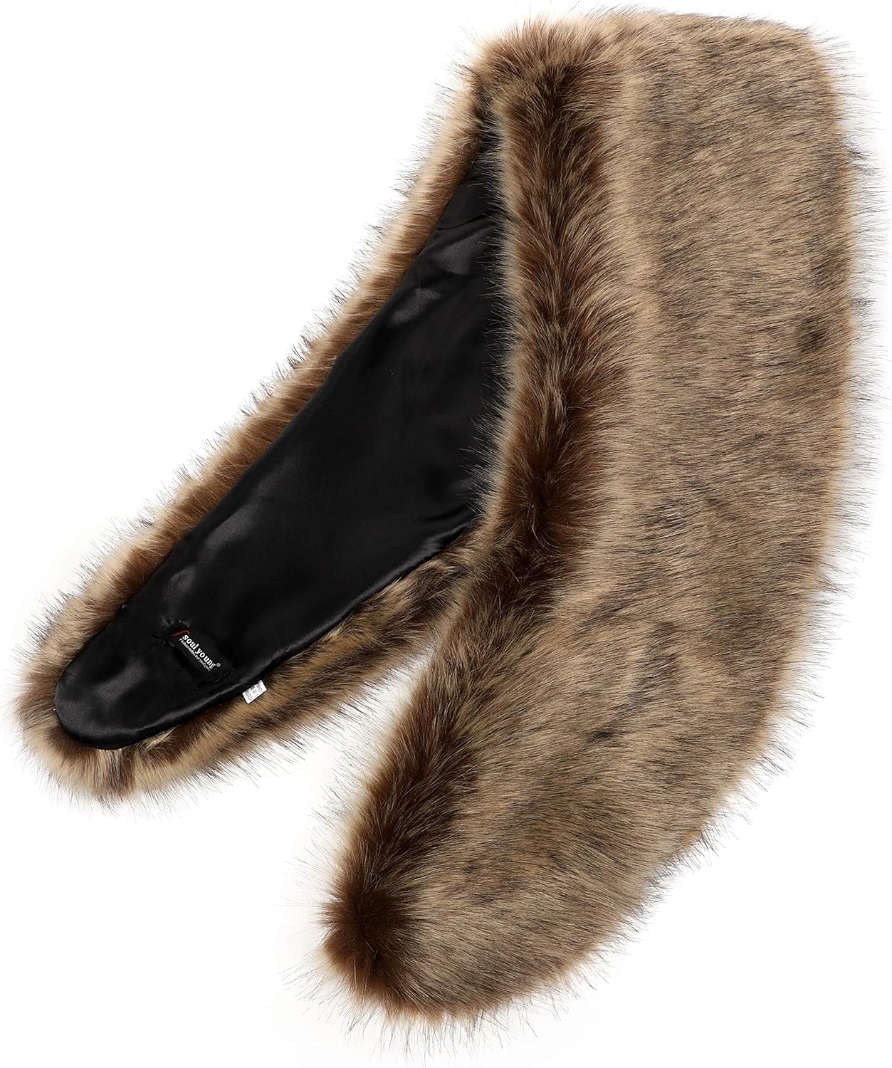 Soul Young Faux Fur Collar Women's Neck Warmer Scarf Wrap - Image 5