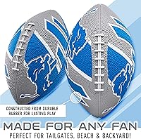 Vista 2 de Franklin Sports NFL Team Footballs - Rubber Youth Mini Balls for All Teams - Kids 8.5" Football + Air Pump Sets - Official NFL Licensed