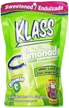 Klass Drink Mix, Listo Limonada, 15.9-Ounce Pack of 6