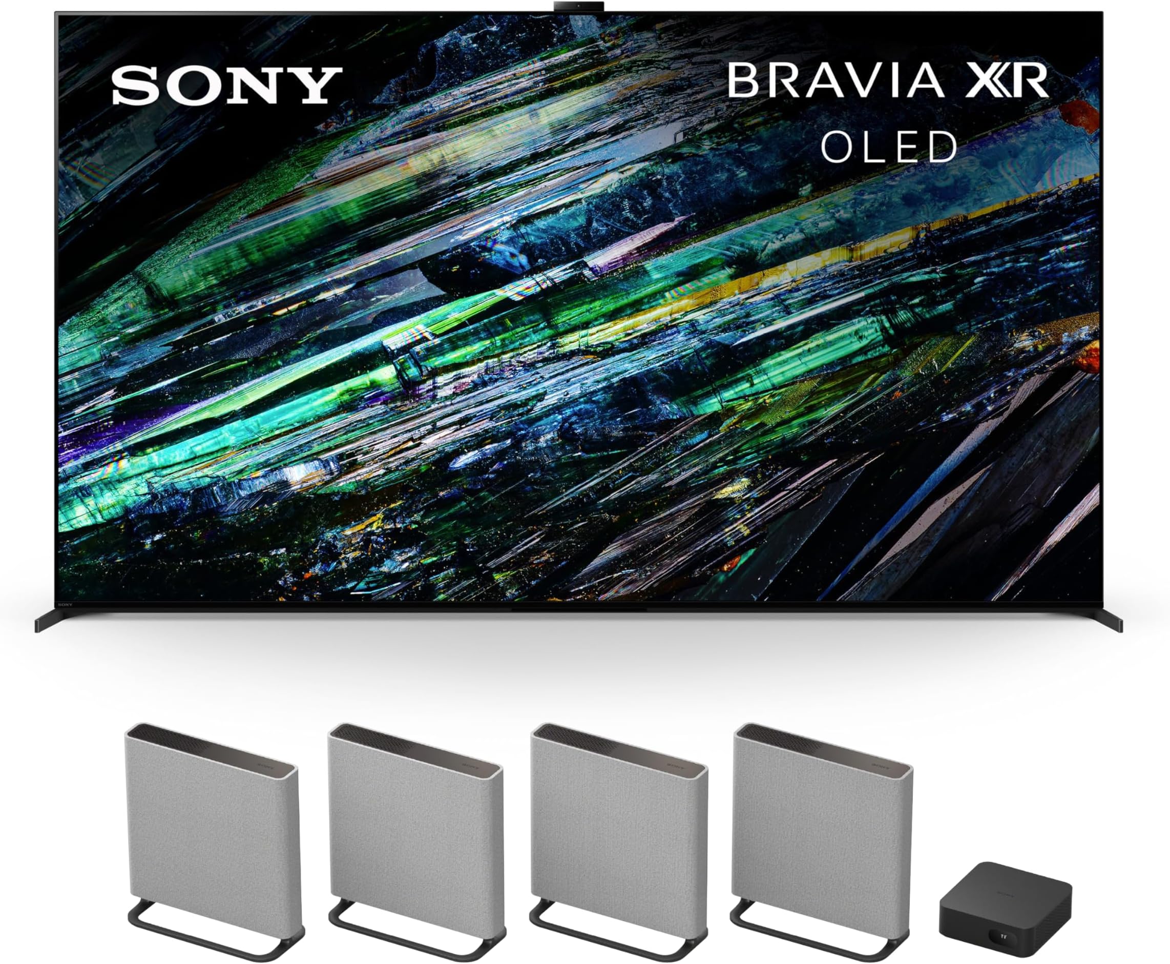 QD-OLED 77 inch BRAVIA XR A95L Series 4K Ultra HD TV: Smart Google TV with Dolby Vision HDR and Exclusive Gaming Features for The PlayStation® 5 XR77A95L BRAVIA Theater Quad