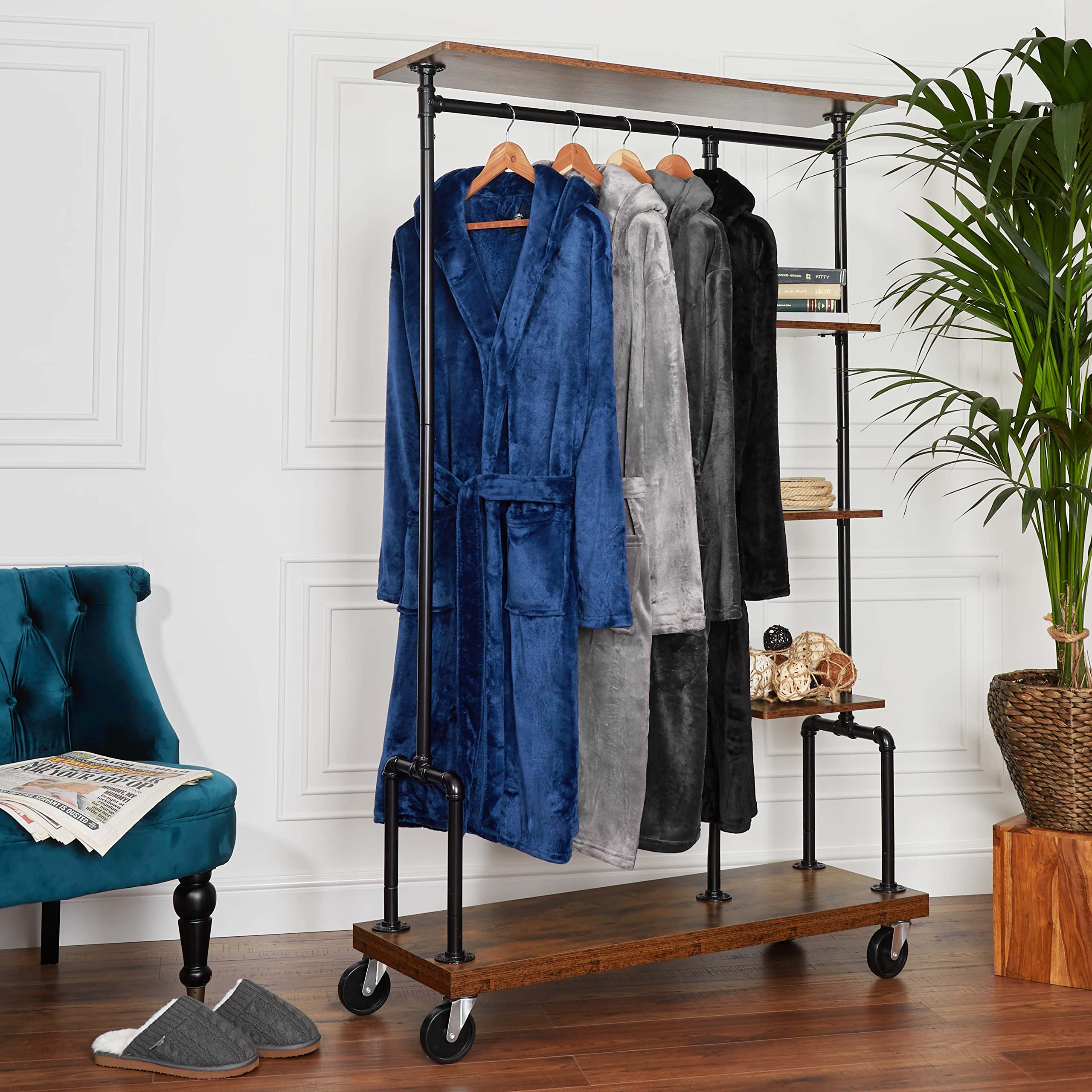 CityComfort Vestaglia da uomo in pile Vestaglie da Casa