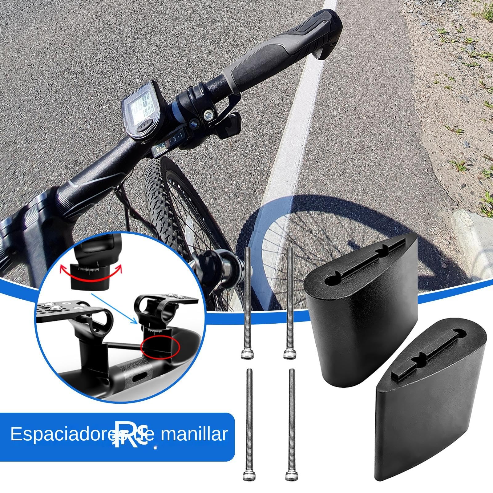 Espaciadores De Dirección Bicicleta Arandelas De Elevación para Ciclismo