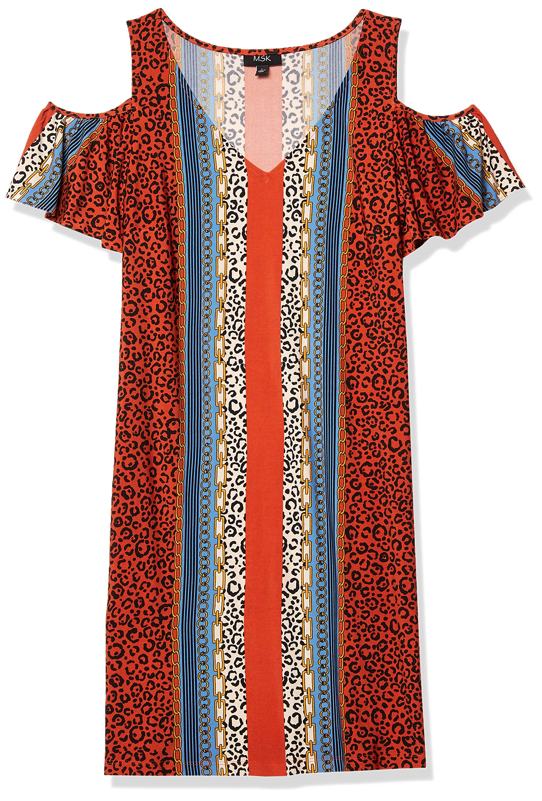 MSKwomens COLD SHOULDER SHIFT DRESS Dress