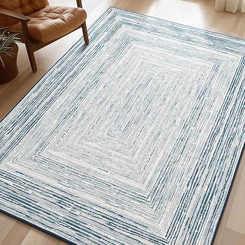 Miniatura 78 de Phantoscope Vintage Collection - Alfombra de área de 8 x 10 pies, alfombra grande para sala de estar, lavable, bohemio, antideslizante