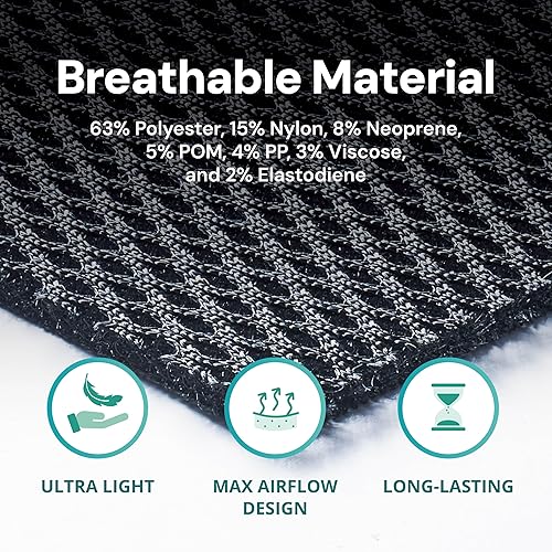 Miniatura 4 de OPPO RW501 - Cinturón de apoyo de espalda transpirable, estabilizador de espalda con soportes flexibles, alivio para dolor de espalda baja, hernia