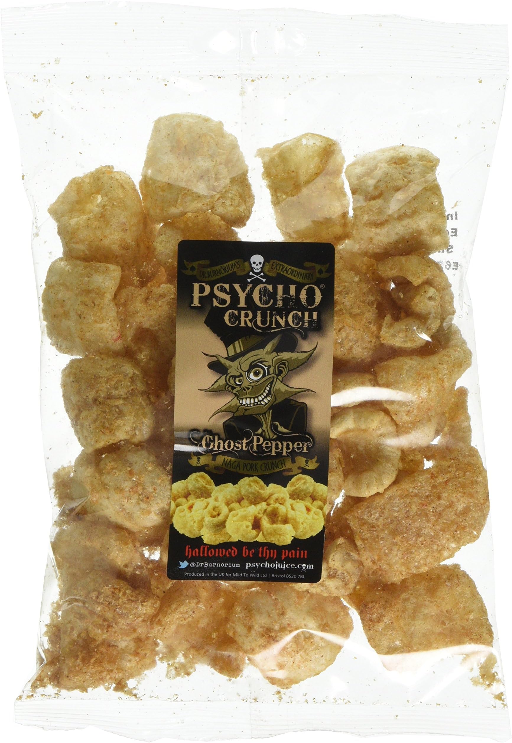 Psycho Crunch - Naga Pork Crunch 5 Pack (5 x 40g bags)