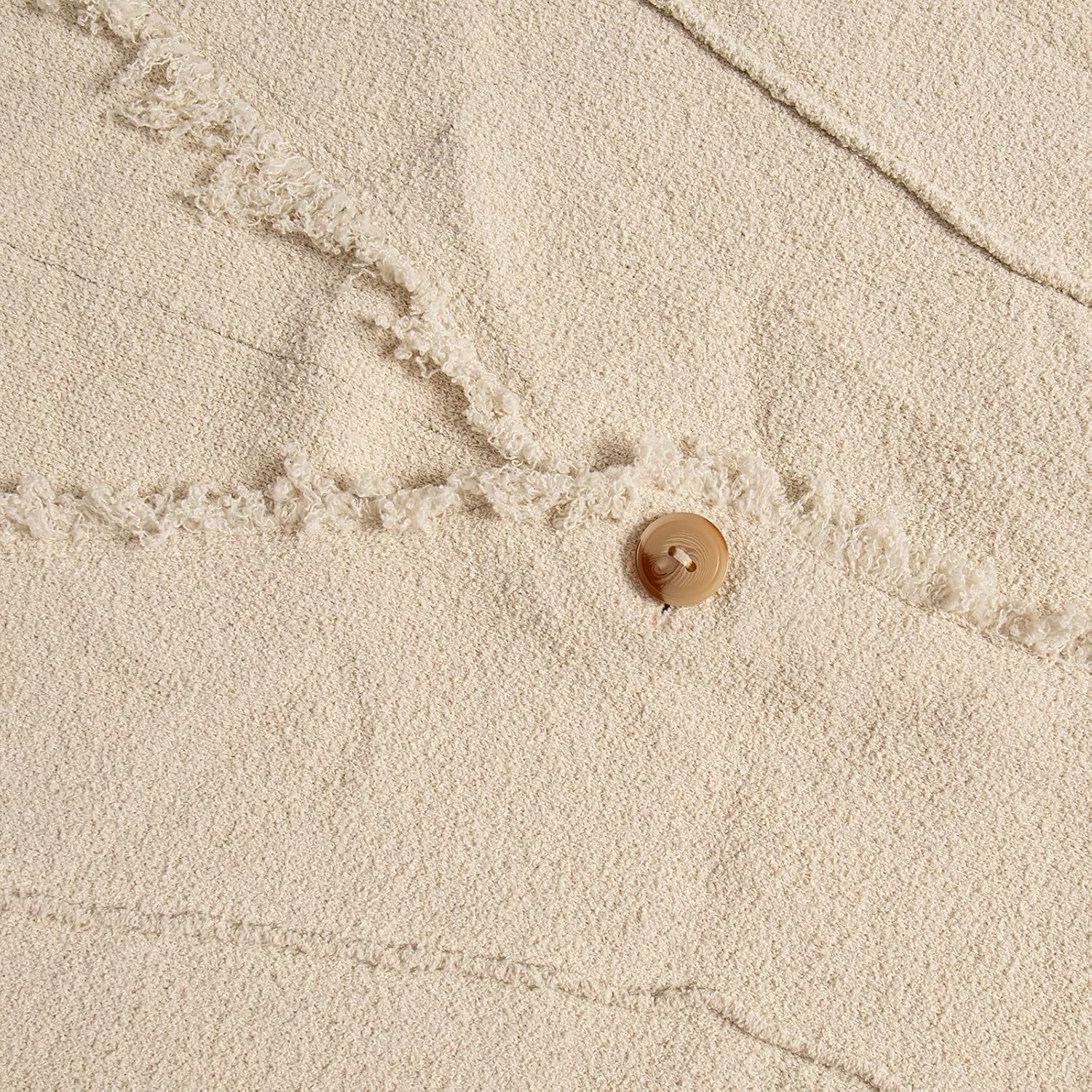 Women's V Neck Long Sleeve Button Down Knitted Casual Cardigan Sweater with Pockets - Image 5