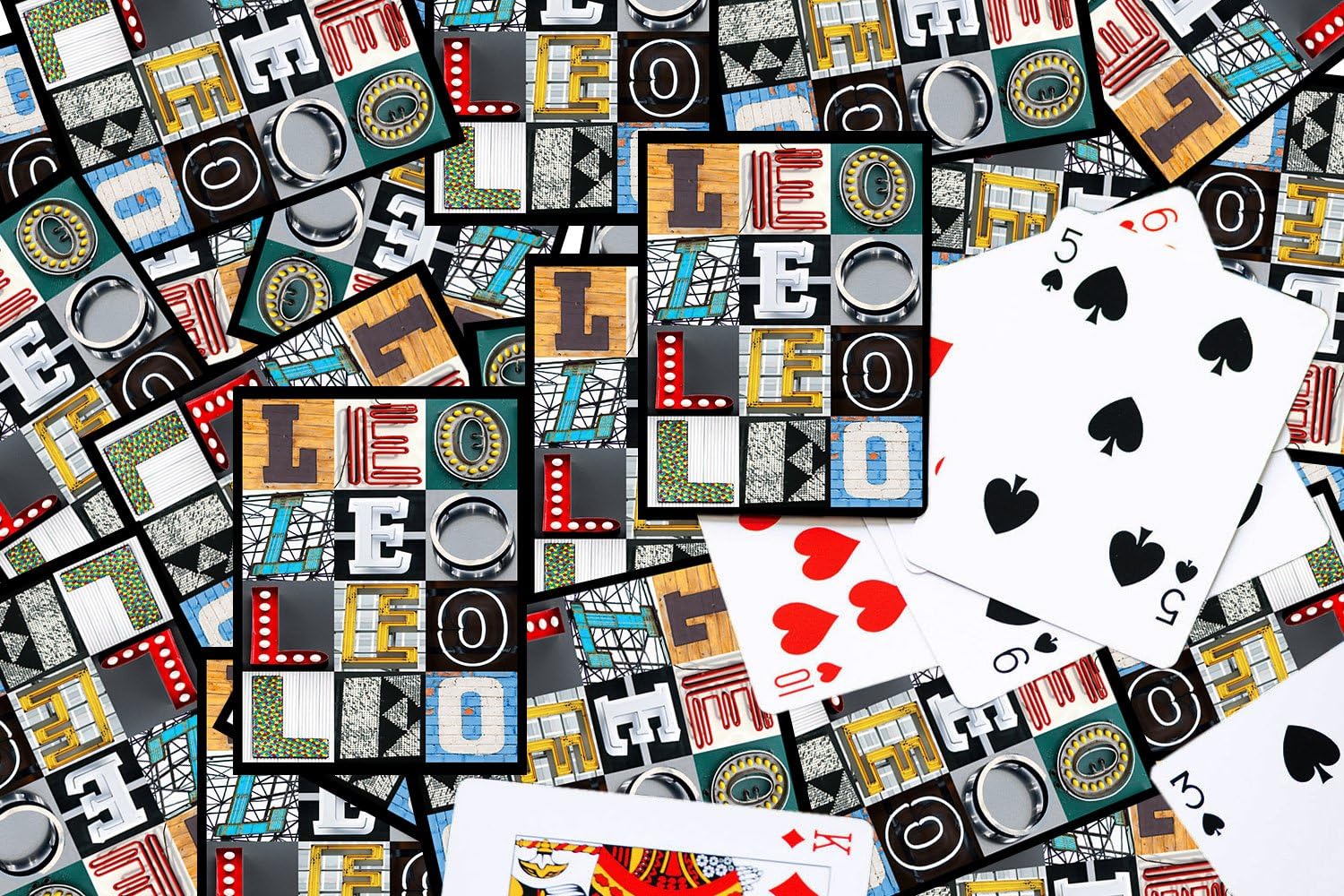 LEO Personalized Playing Cards Using Sign Letters