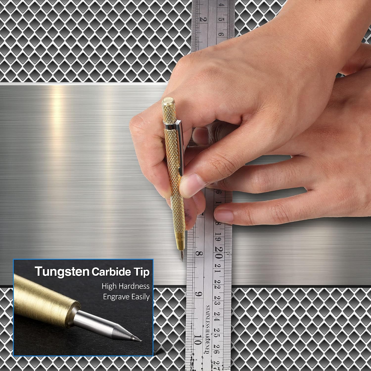 Outus Carpenter Pencils with Marker Refills and Carbide Scriber Tool for Glass, Ceramics, Hardened Steel (30 Pieces)