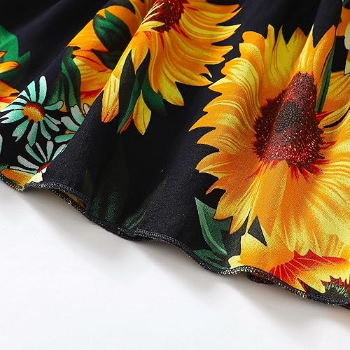 Vista 4 de LYSMuch 1-7T - Vestido bohemio sin mangas para niña pequeña, con tirantes delgados, ropa casual