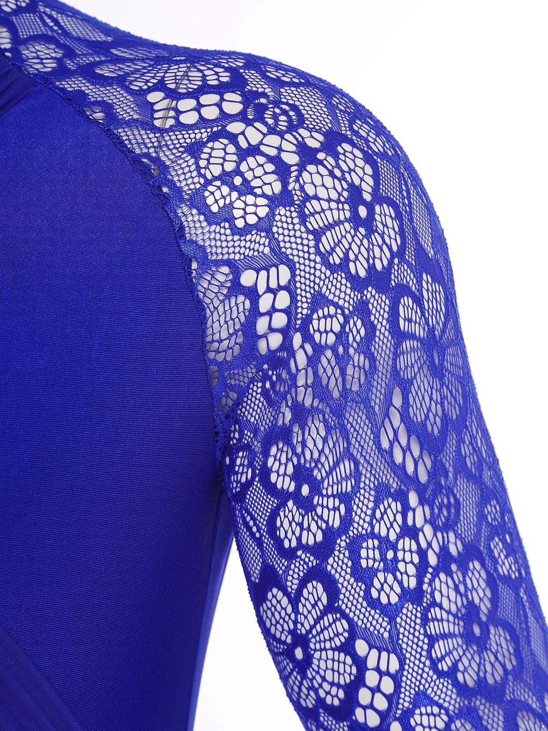 Shinsto Men Dance Leotard Ballroom Latin Dance Competition Costume Sheer Long Sleeve Bodysuit Shirt