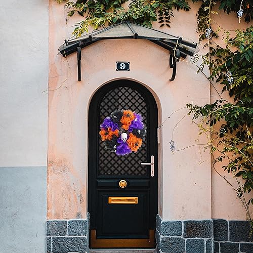 Miniatura 4 de Deco Mesh de 10 pulgadas x 30 pies, tela de malla metálica morada, cinta de malla decorativa de Halloween, cinta de malla para árbol de Navidad,