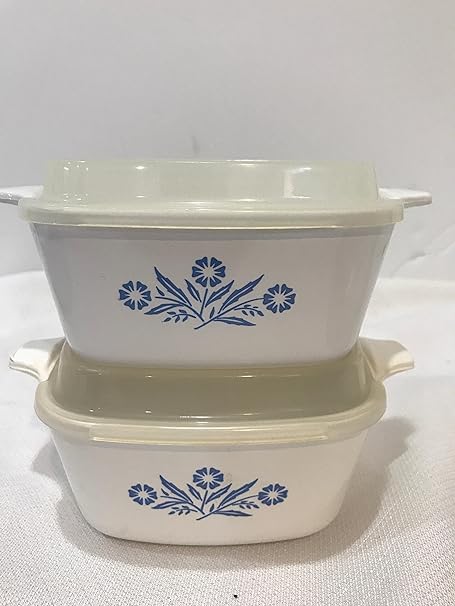 corning ware blue flowers