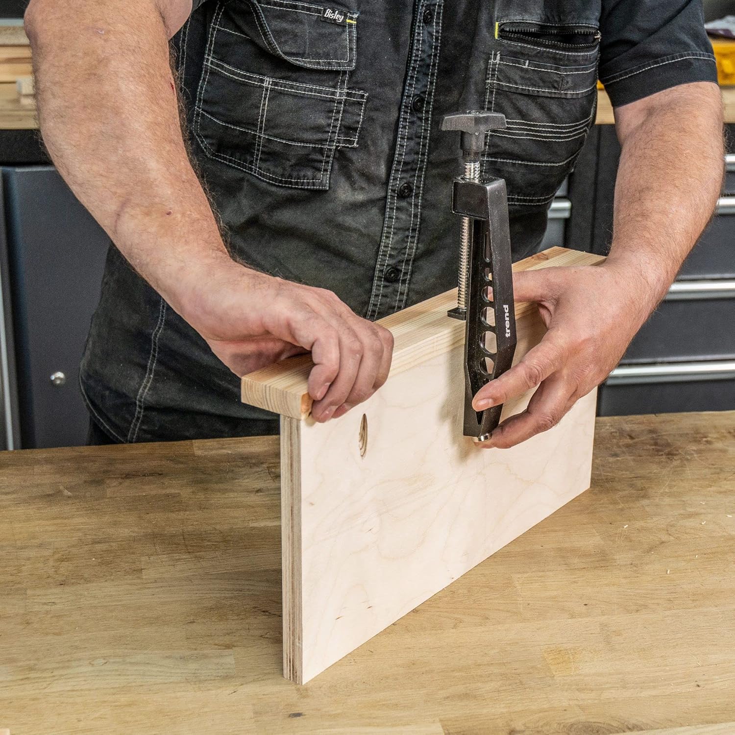 Trend Pocket Hole Alignment Clamp, Perfect Alignment for Pocket Hole Joints, PH/CLAMP/AL