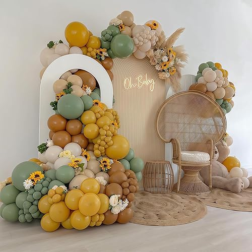 Vista 144 de Kit de arco de globos azules, 107 piezas de globos azul marino y dorado con globos de confeti dorado metálico, globos de fiesta de cumpleaños azul