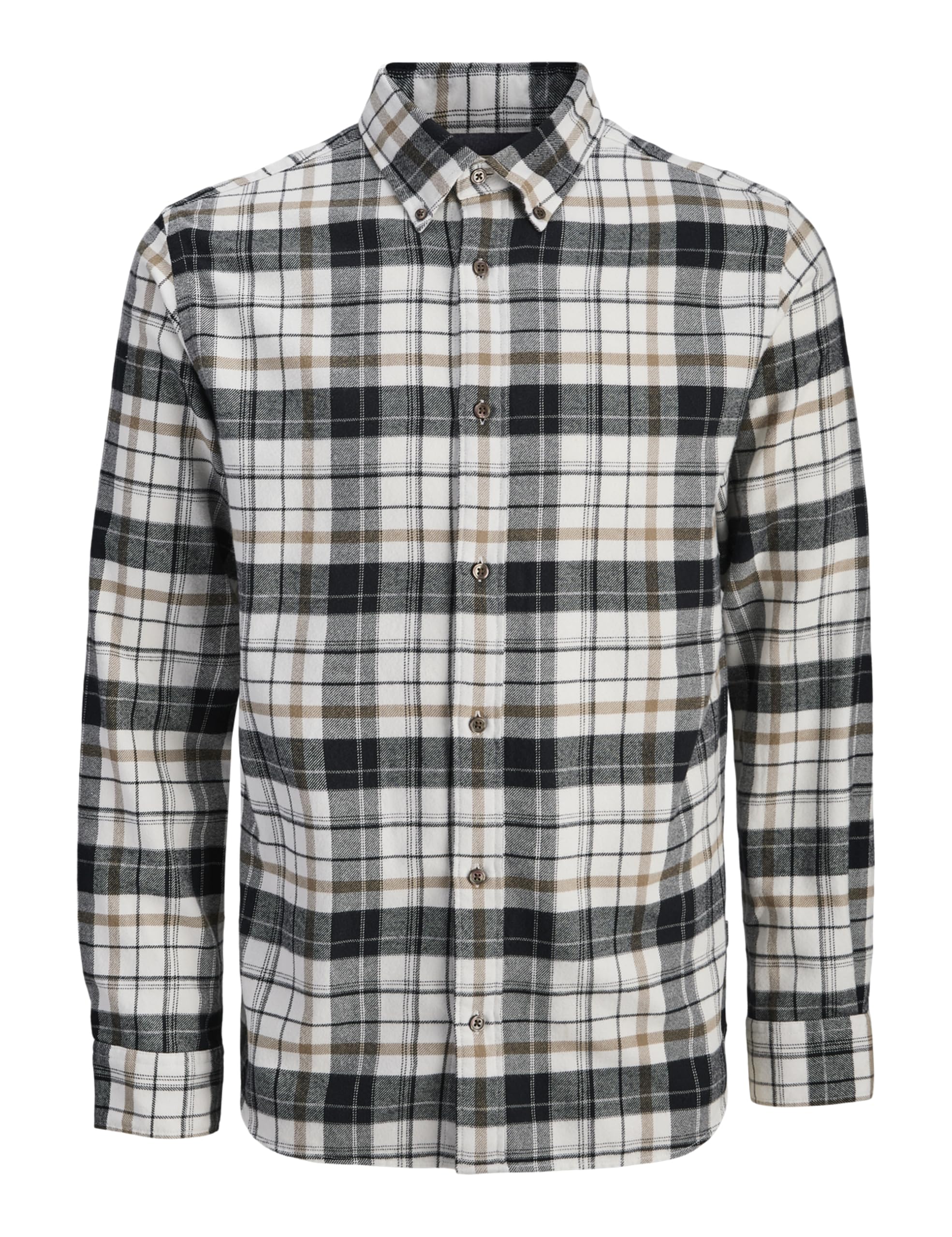 JACK & JONES Male Flanellhemd Regular Fit Flanellhemd