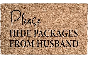 Please Hide Packages from Husband Coco Door Mat