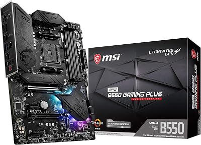 MSI MPG B550 Gaming Plus V1 Gaming Motherboard (AMD Ryzen 50 - best gaming mobo
