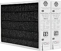 Lennox X6672 Healthy Climate Carbon-Clean MERV 16 Furnace Filter 16x25x5 (2-Pack) + Reminder Magnet