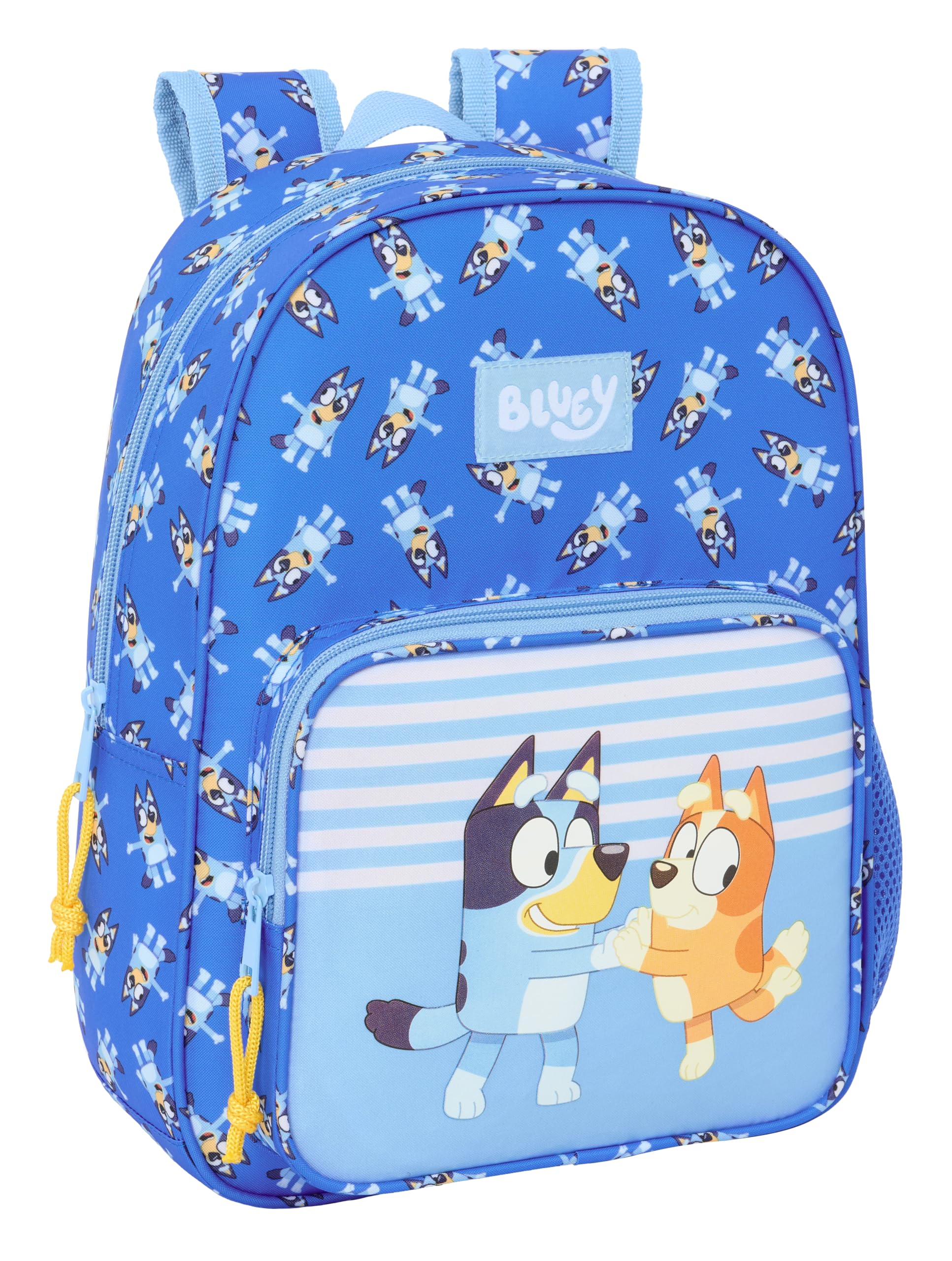safta Schulrucksack | Blue Let's Play Schulrucksack – für Kinder, anpassbar an Safta Trolley