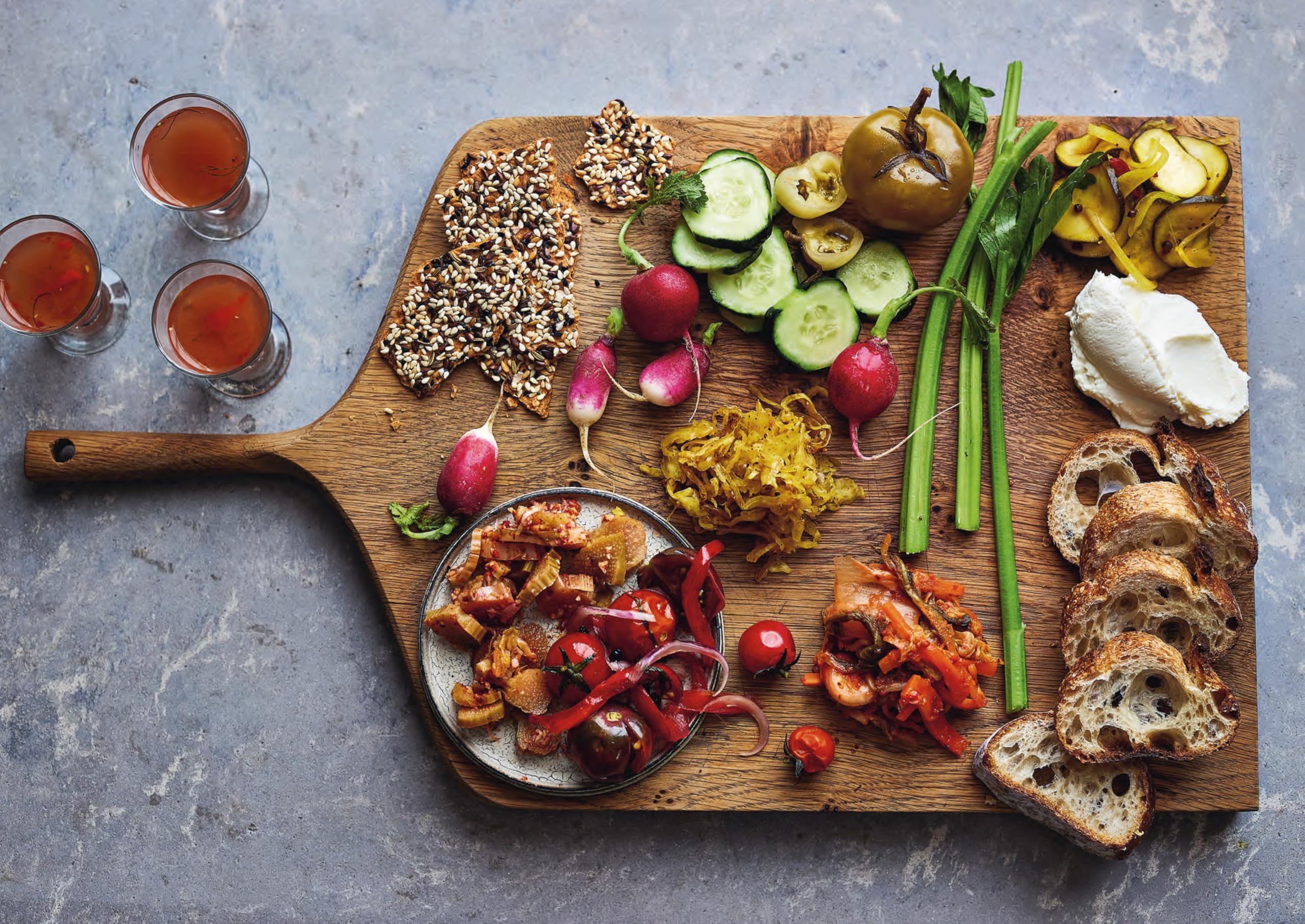 FERMENT: A Cookbook. Simple ferments and pickles, and how to eat them