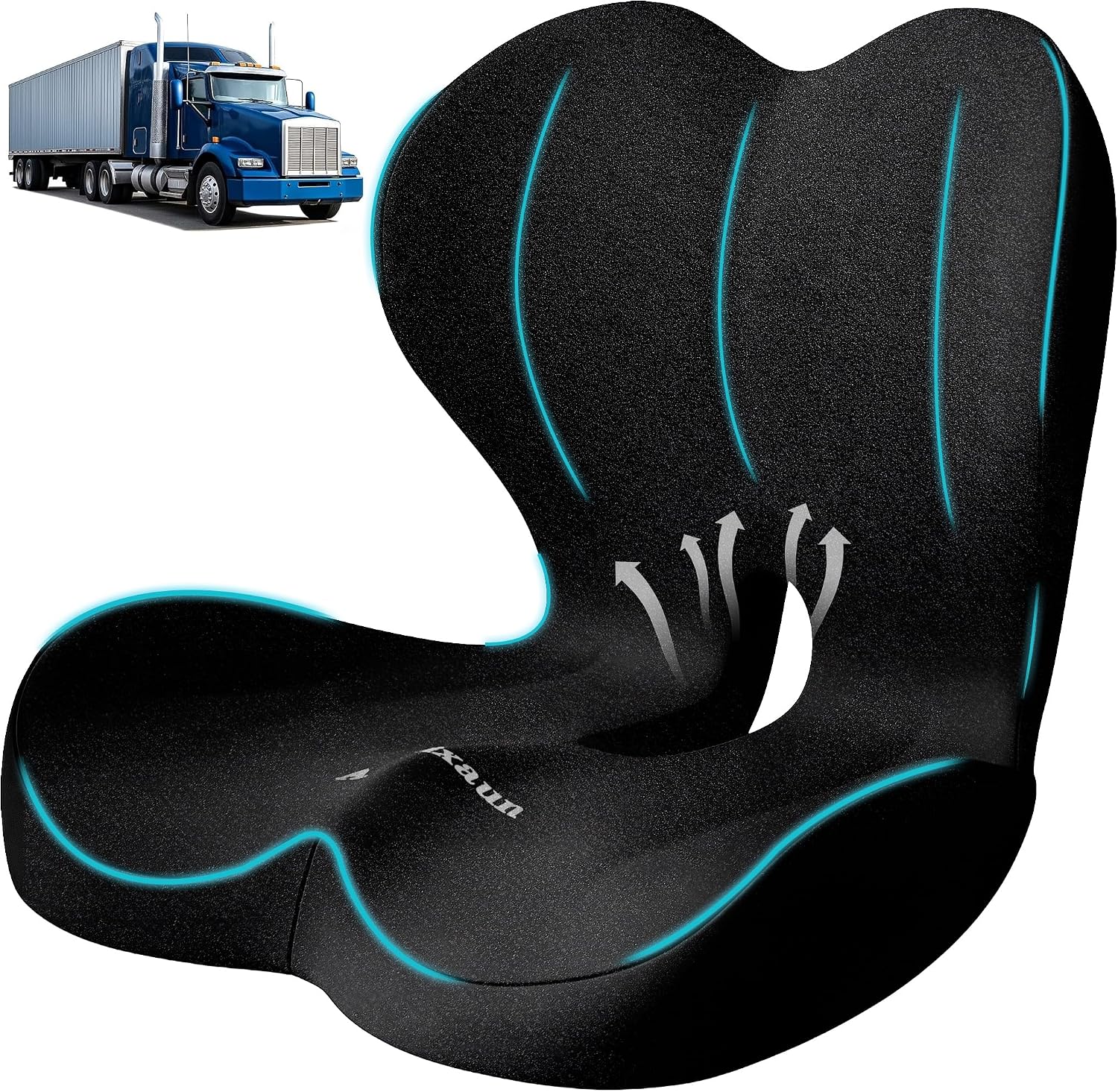 Truck Driver Seat Cushion, Memory Foam Cushion for Office Chairs