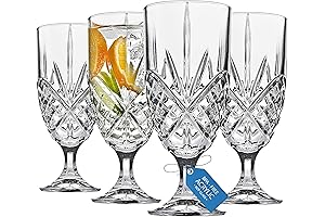 Godinger Iced Tea Beverage Glasses: Magnificent Plastic Goblets Resembling Glass