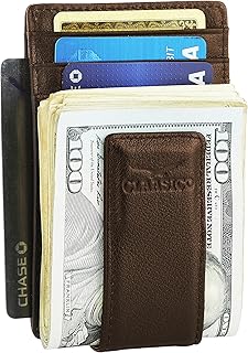 Sponsored Ad - Money Clip Leather Wallet For Men Slim Front Pocket RFID Blocking with Super Strong Magnetic