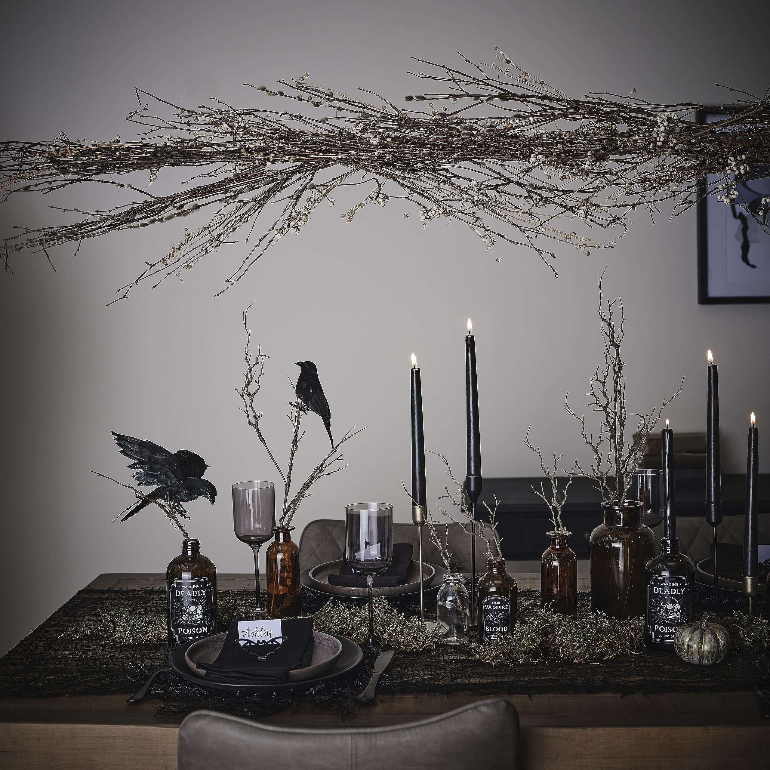 Ginger Ray Halloween Twigs and Berry Decorative Hanging Garland Party Decoration 1m