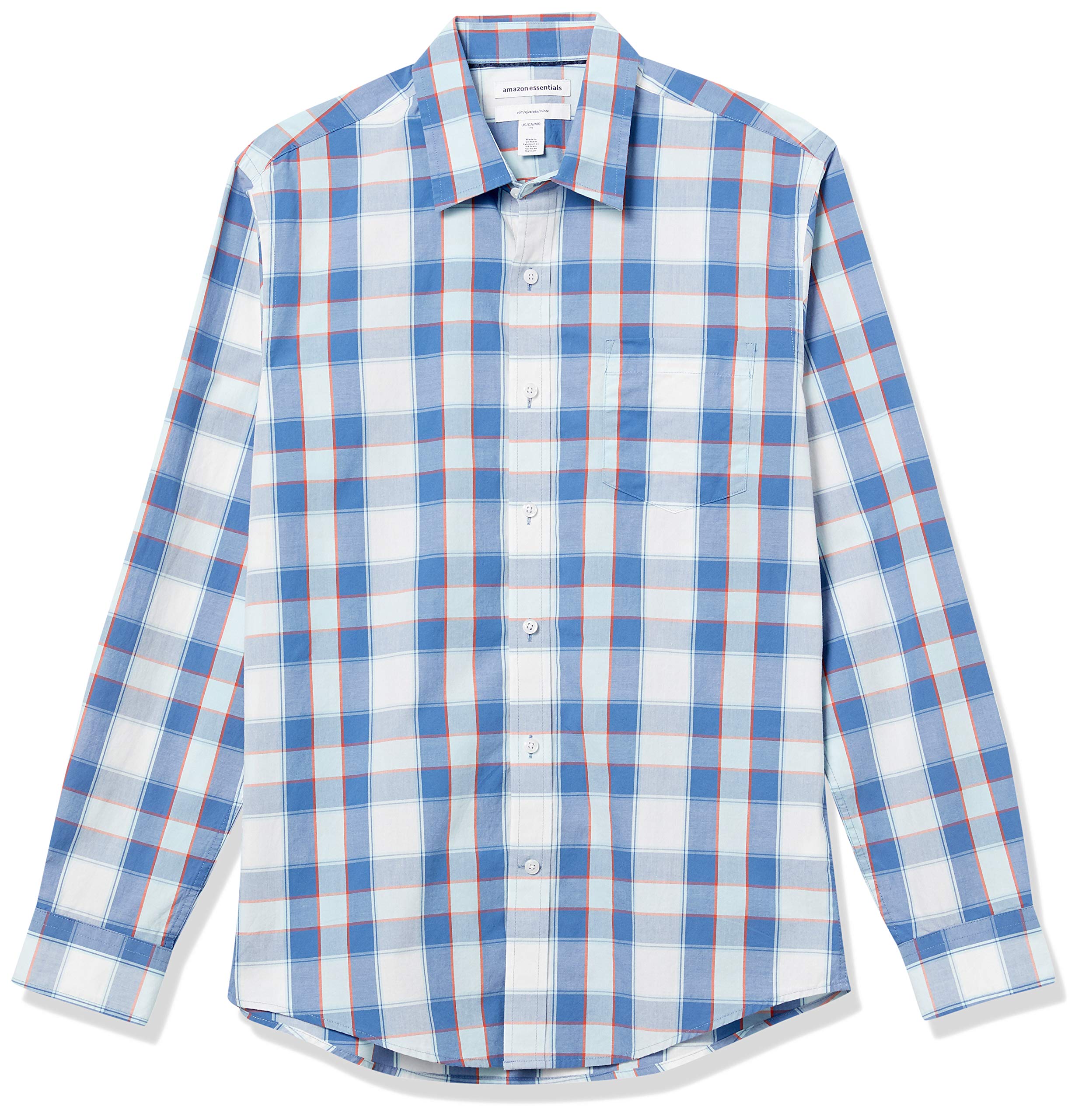 Men's Slim-fit Long-Sleeve Stripe Shirt