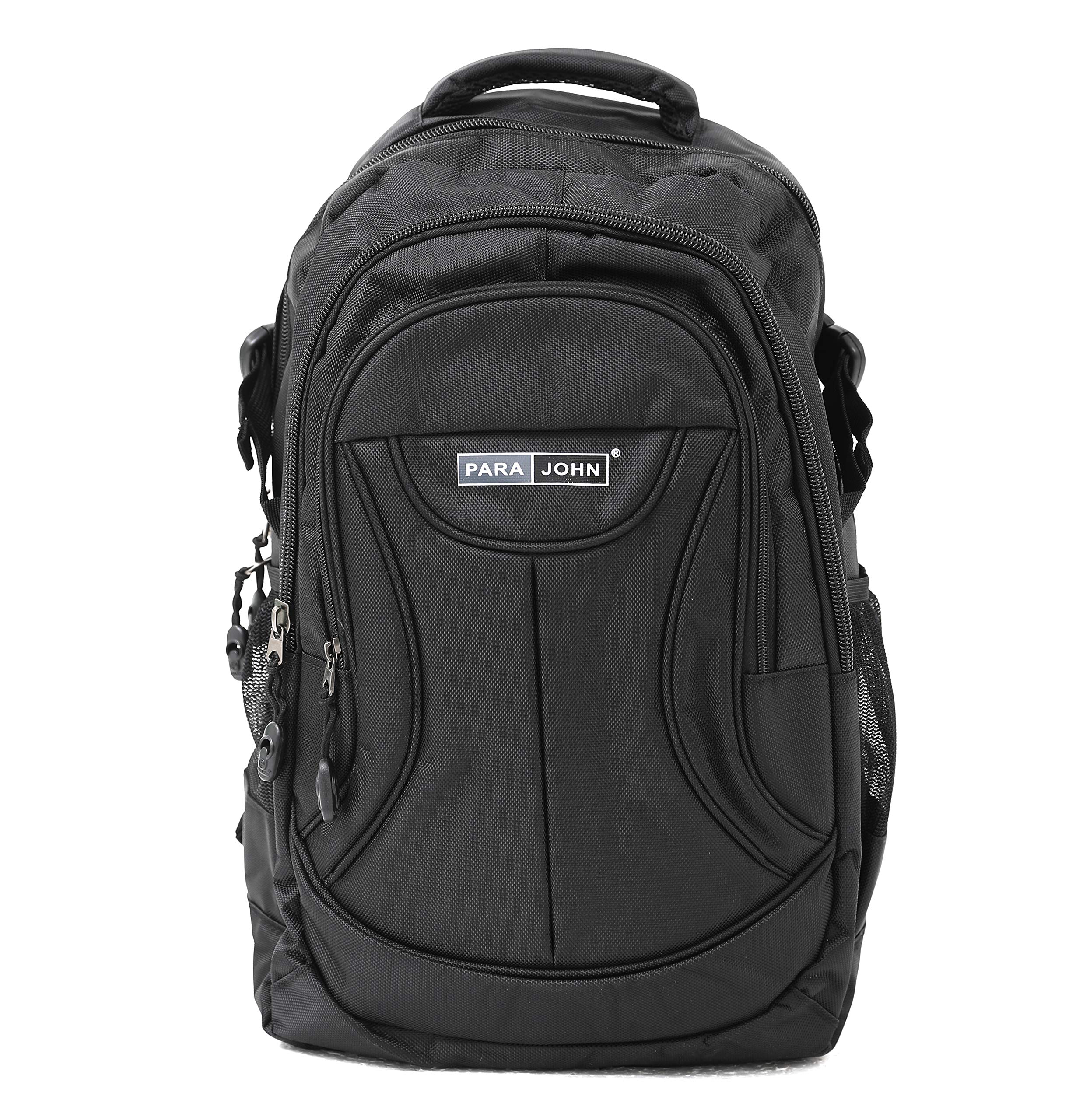 Parajohn Multi-Functional Backpack for School, Travel & Work - 20-Inch Casual Rucksack - Lightweight Daypack College Travel Bag
